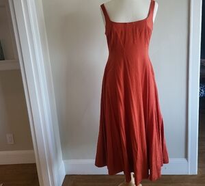 Christian Lacroix Terracotta Midi Dress